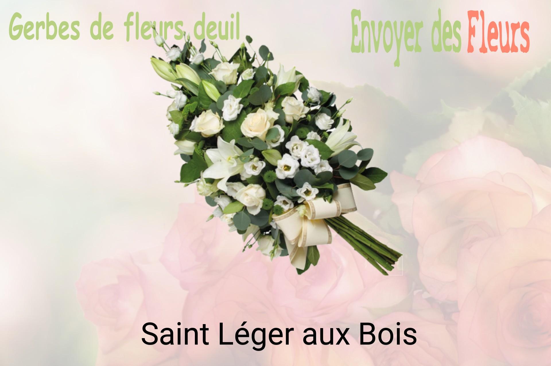 Gerbe de fleurs de deuil livrée à Saint-Léger-aux-Bois
